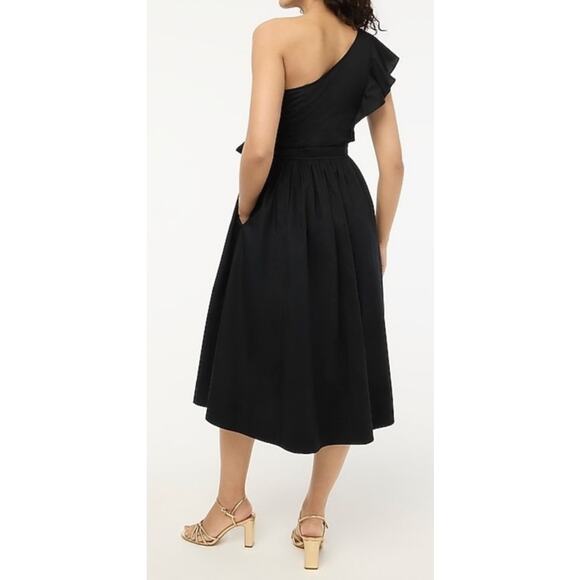J. Crew Factory One Shoulder Midi Dress Size 10 NWT - Picture 4 of 11
